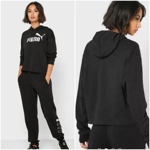 Puma Cropped Pullover Hoodie